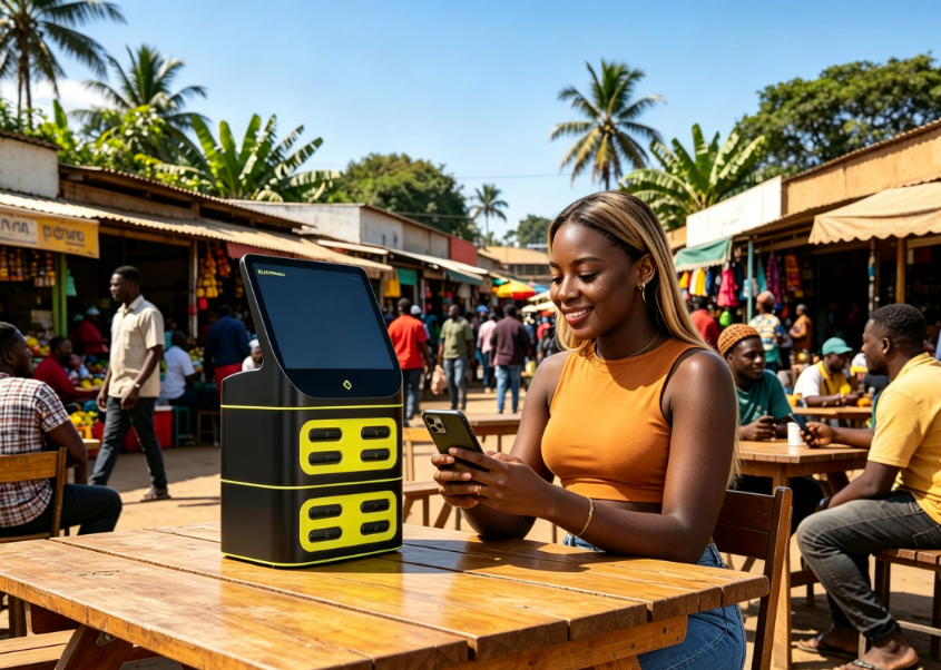 Ghana payment analysis, Ghana shared power bank mobile payment integration, Zhongdian Core shared power bank solution